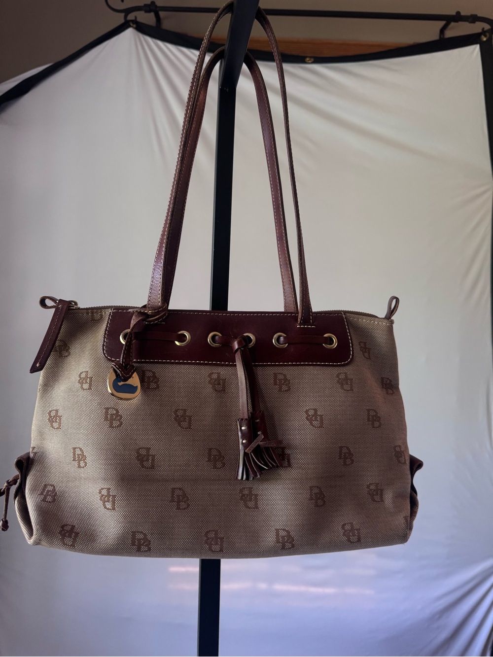 Dooney&Bourke Brown Monogram Tote Bag